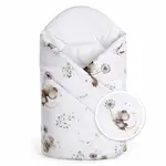 Baby Nellys Zavinovačka pro miminko Klasik Malá myška, bílá/béžová