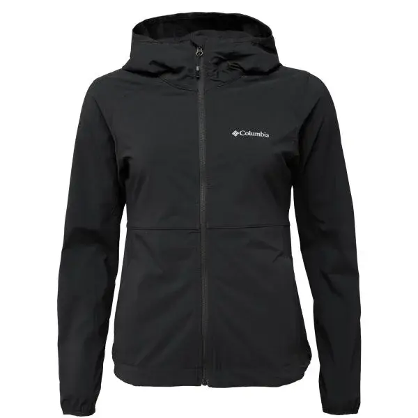 Columbia HEATHER CANYON HOODDED JACKET Dámska softshellová bunda, čierna, veľkosť