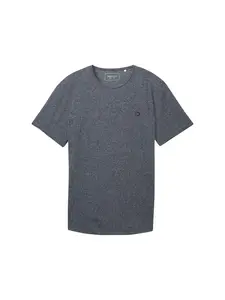 TOM TAILOR DENIM Tričko  tmavomodrá