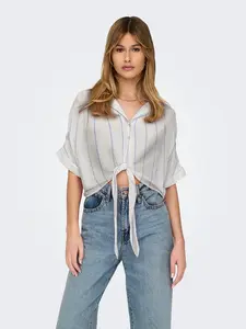 ONLY Blúzka 'ONLPAULA'  modrá / biela