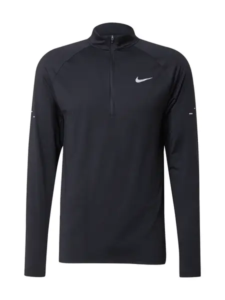 NIKE Funkčné tričko 'Stride'  čierna / biela
