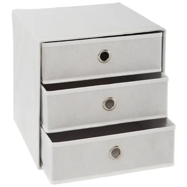 Carryhome SKLÁDACÍ KRABICE, kov, textil, karton, 32/32/31,5 cm