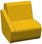 LD SEATING designové křeslo Open Port, OP-KR,BR, modulární
