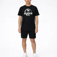 Guess cn ss logo palm t-shirt l