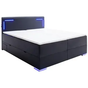 Xora POSTEL BOXSPRING, 180/200 cm, černá