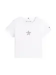 TOMMY HILFIGER Tričko  námornícka modrá / červená / priehľadná / biela