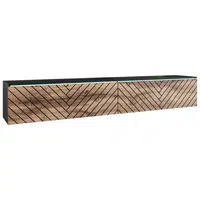 P & B NÍZKÁ KOMODA, dub wotan, černá, 180/30/33 cm
