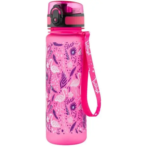 BAAGL FLAMINGO 500 ML. Fľaša, ružová, veľkosť 500 ML