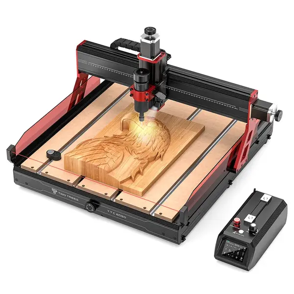 TWO TREES TTC6050 CNC Router Machine 500W Spindle Motor 4-Axis 5000mm/min Speed 600x500x100mm
