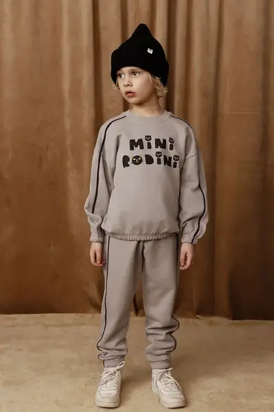 Mini Rodini Dětská bavlněná mikina Mini Rodini Mini Rodini Cats