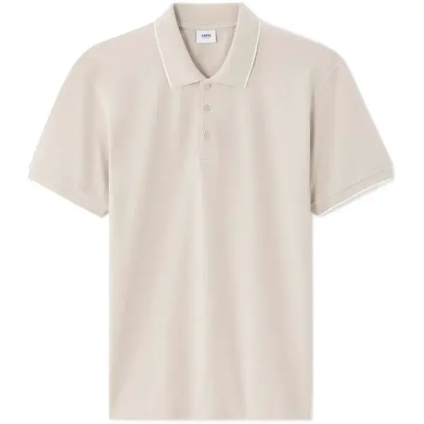 CELIO LETAIM Pánske polotričko, béžová, veľkosť