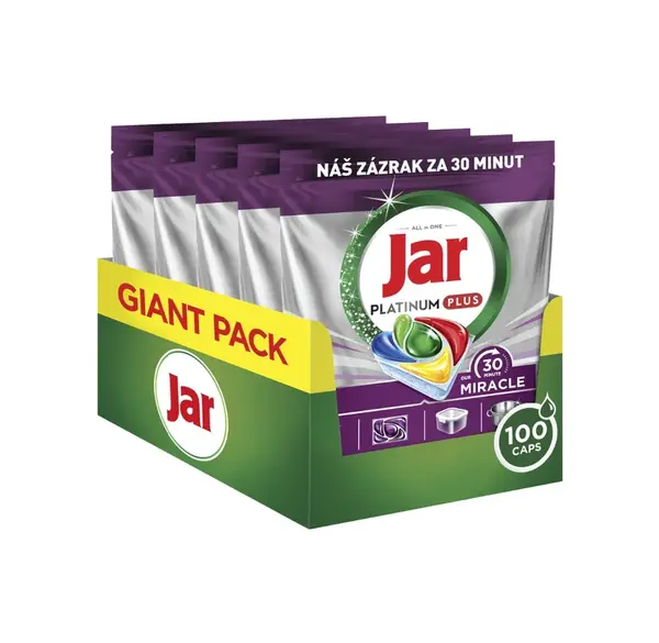 Jar Platinum Plus 30 Minute Miracle kapsle do myčky 100 ks