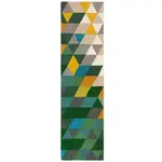 VLNĚNÝ KOBEREC, 230/60 cm, zelená, vícebarevná