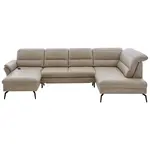 Beldomo Premium SEDACÍ SOUPRAVA, kůže, béžová