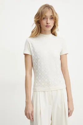 Tričko Guess béžová barva, W5RI15 J1314