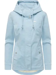 Ragwear Prechodná bunda 'Alvena'  modrá / biela