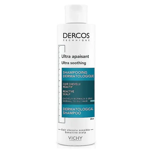 VICHY Dercos Technique Ultrazklidňující šampon pro normální až mastné vlasy 200 ml