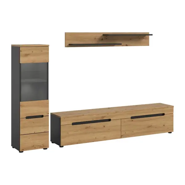 Livetastic OBÝVACÍ STĚNA dub artisan