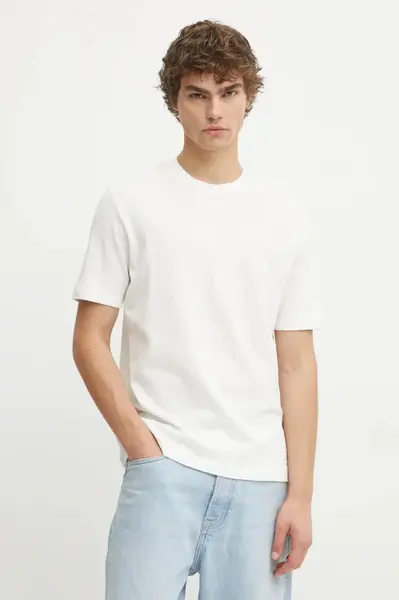 Bavlněné tričko Marc O'Polo béžová barva, B61223251098