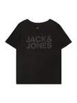 JACK & JONES Tričko 'JJECORP'  antracitová / čierna