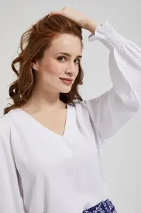 Marisse Women's Shirt L-Ko-4327 Off White