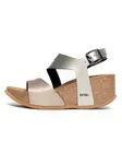 Bayton Sandále 'Ibiza'  svetlohnedá / čierna / strieborná