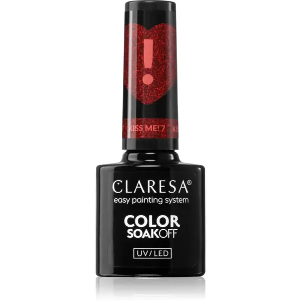 Claresa SoakOff UV/LED Color Kiss Me gelový lak na nehty odstín 5 g