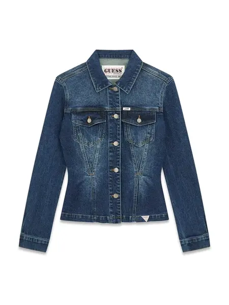 GUESS Originals Prechodná bunda  modrá denim