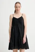 Bavlněné šaty Levi's CORA SL MINI DRESS černá barva, mini, 001RJ