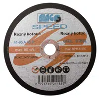 Řezný kotouč na kov 180x2,0x22mm MAGG SPEED