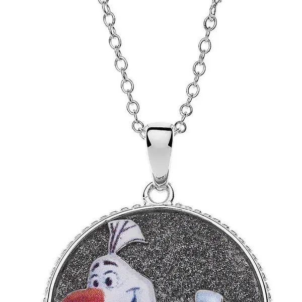 Disney Hravý dívčí náhrdelník Olaf Frozen CS00010SRJL-P.CS
