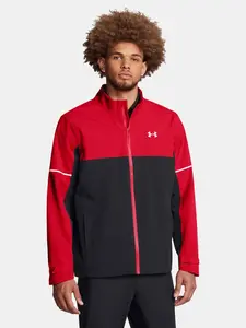 Pánská bunda Under Armour DRIVE RAIN JACKET-RED - Pánské