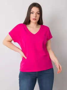 Dámske tričko Fashionhunters V-neck