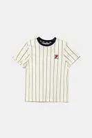 Dětské bavlněné tričko Fila LEBA béžová barva, FAK0398