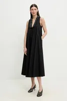 Šaty ISABELLE BLANCHE černá barva, midi, IS25SS-A056-T012