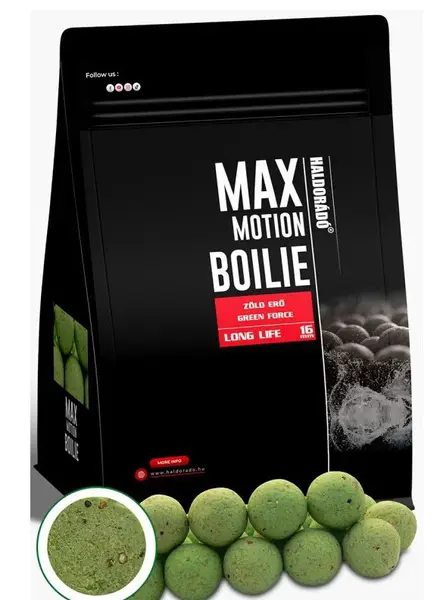 Haldorádó boilies max motion long life green force - 800 g 24 mm