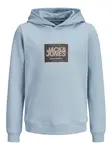Jack & Jones Junior Mikina  svetlomodrá / čierna / biela