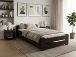 Posteľ Emily 90 x 200 cm, orech Rošt: Bez roštu, Matrac: Matrac COCO MAXI 20 cm