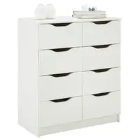 MID.YOU KOMODA, bílá, 80/91/40 cm