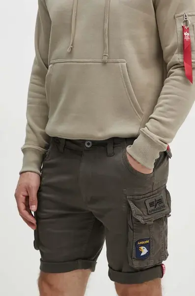 Alpha Industries cargo šortky pánské bavlněné s elastanem