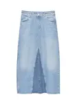 Pull&Bear Sukňa  modrá denim / svetlomodrá