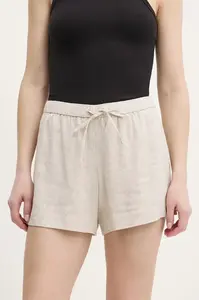 Ľanové šortky Abercrombie & Fitch