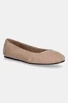 Semišové baleríny Tommy Hilfiger TH HARDWARE SUEDE BALLERINA