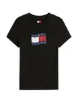 Tommy Jeans Tričko  námornícka modrá / červená / čierna / biela