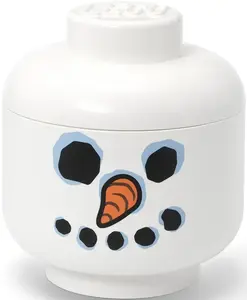 LEGO úložná hlava (velikost L) - sněhulák