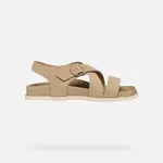 Béžové dámské sandály Geox Sandybett