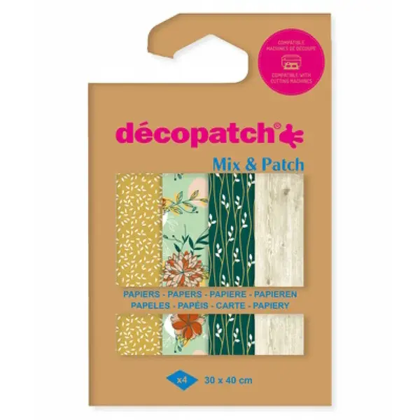 Papíry na dekupáž 4ks – Natur'elle