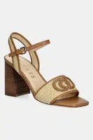 Sandály Guess GANIKA hnědá barva, FLJGNK FAB03