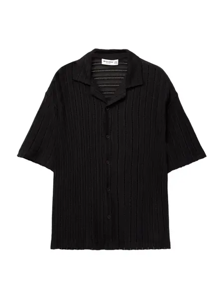 Pull&Bear Košeľa  čierna