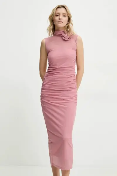 Šaty Answear.LAB růžová barva, maxi